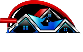 Julian Painting & Décor Inc. logo: red paint roller over house rooftops above the company name and phone number (818) 522-2776